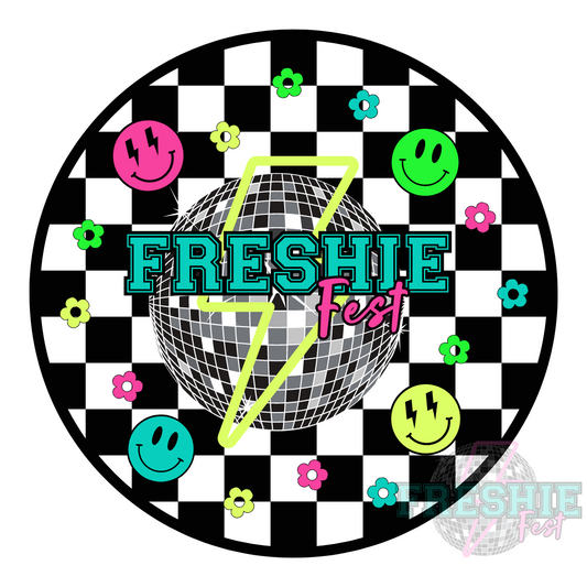 3" Round Retro FreshieFest Sticker