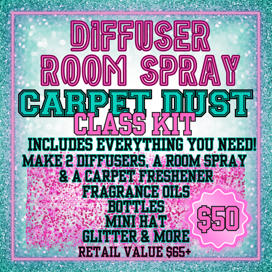 Diffusers, Room Sprays & Carpet Dust Hands On Kits (Optional)